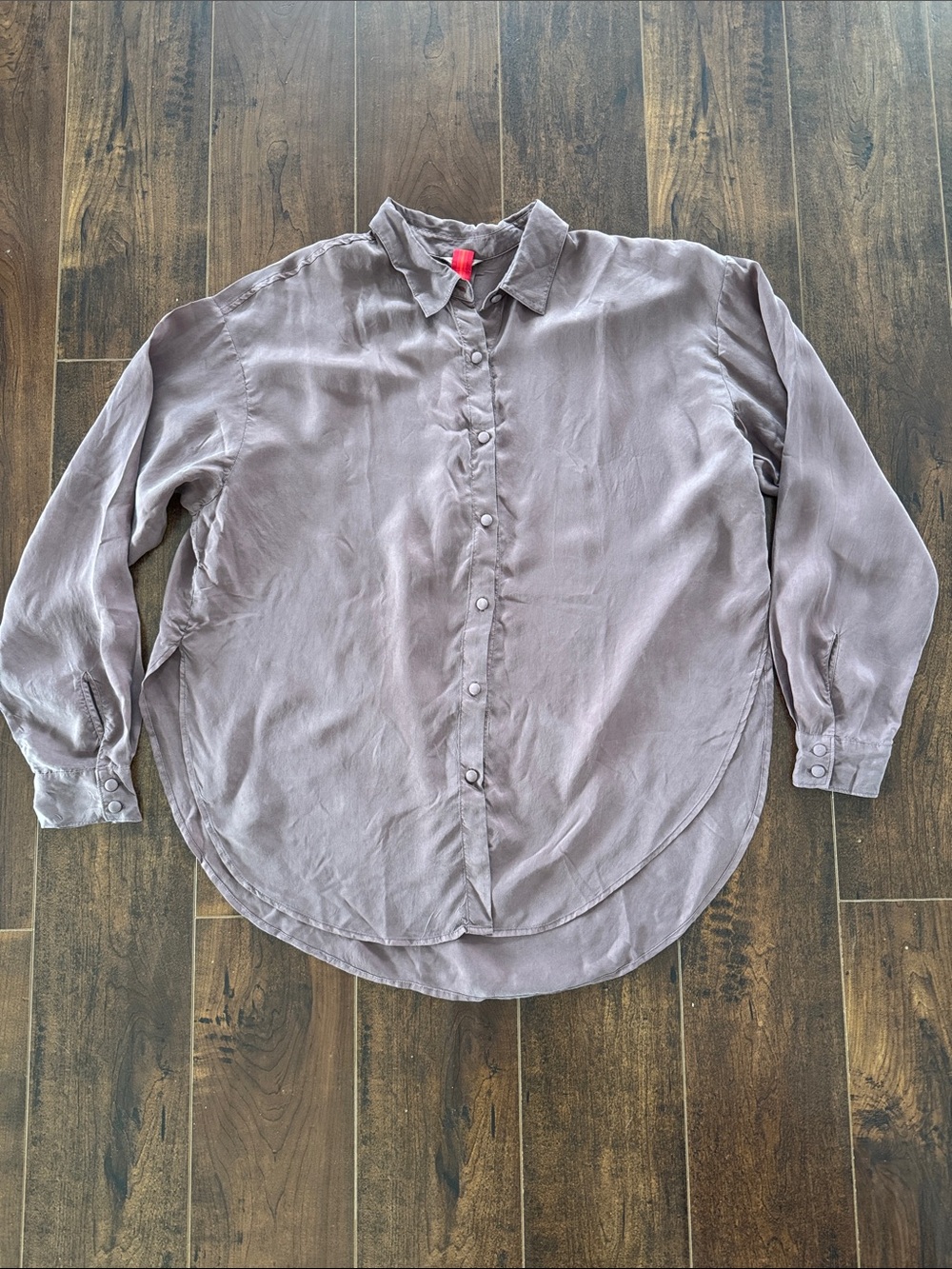 NWT Left on Friday Seaside Shirt in Jet Black in Deep Taupe